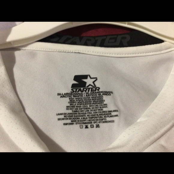 Starter Dri-Star White Long Sleeve Shirt. Size 2XL - Picture 9 of 9